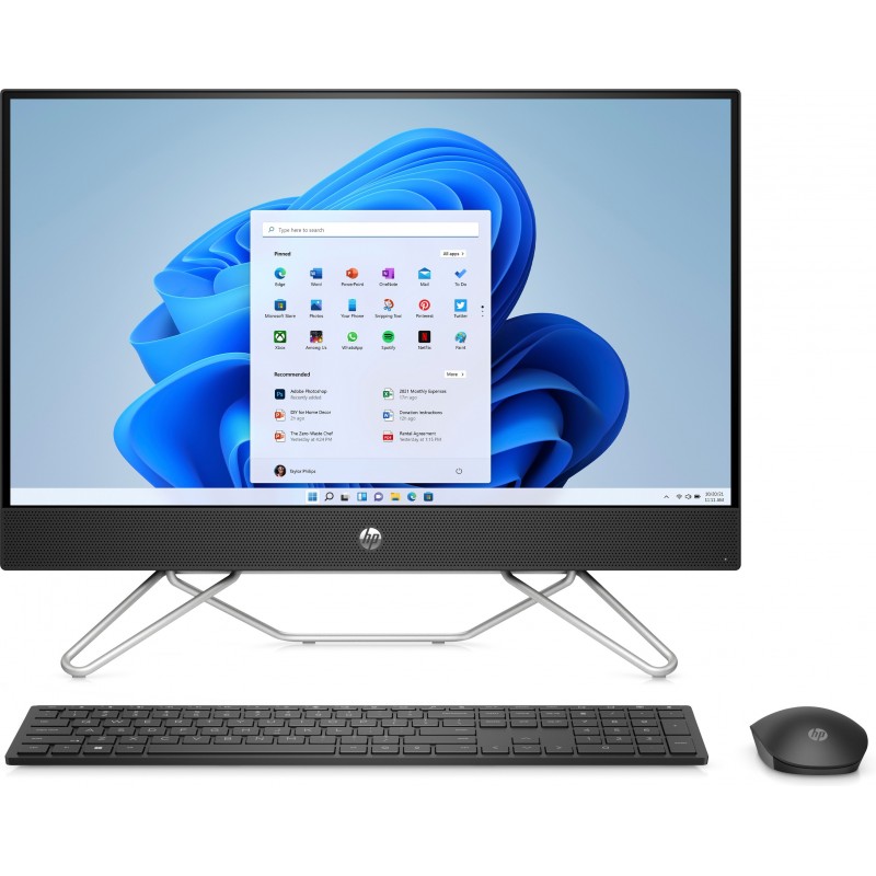 HP 24-cb1054nl Intel® Core™ i3 60,5 cm (23.8") 1920 x 1080 Pixel 8 GB DDR4-SDRAM 512 GB SSD PC All-in-one Windows 11 Home Wi-Fi