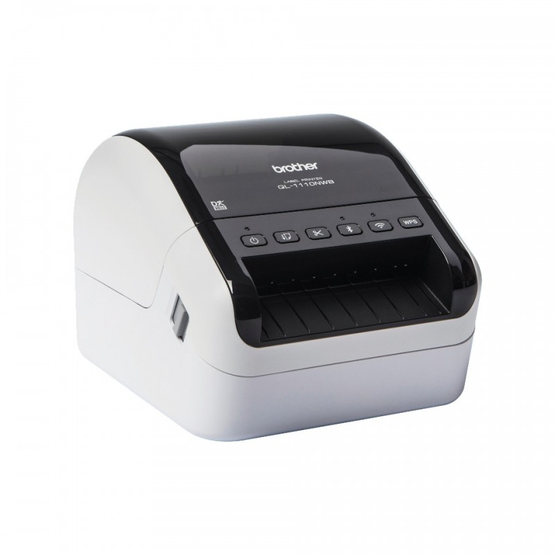 Brother QL-1110NWBC impresora de etiquetas Térmica directa 300 x 300 DPI 110 mm s Inalámbrico y alámbrico DK Wifi Bluetooth