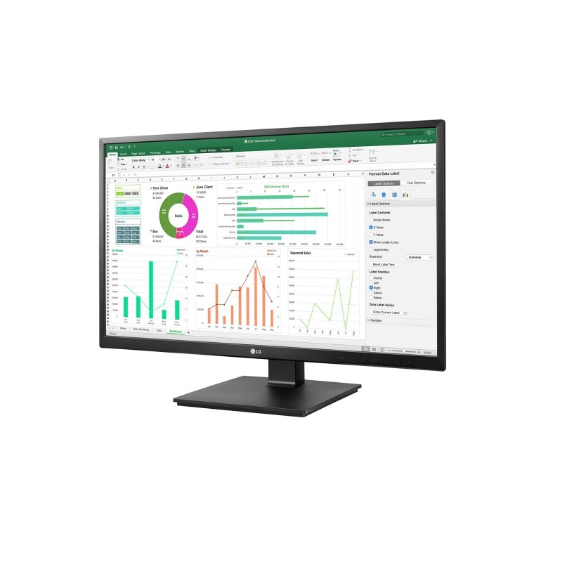 LG 24BN55YP-B computer monitor 60.5 cm (23.8") 1920 x 1080 pixels Full HD LED Black