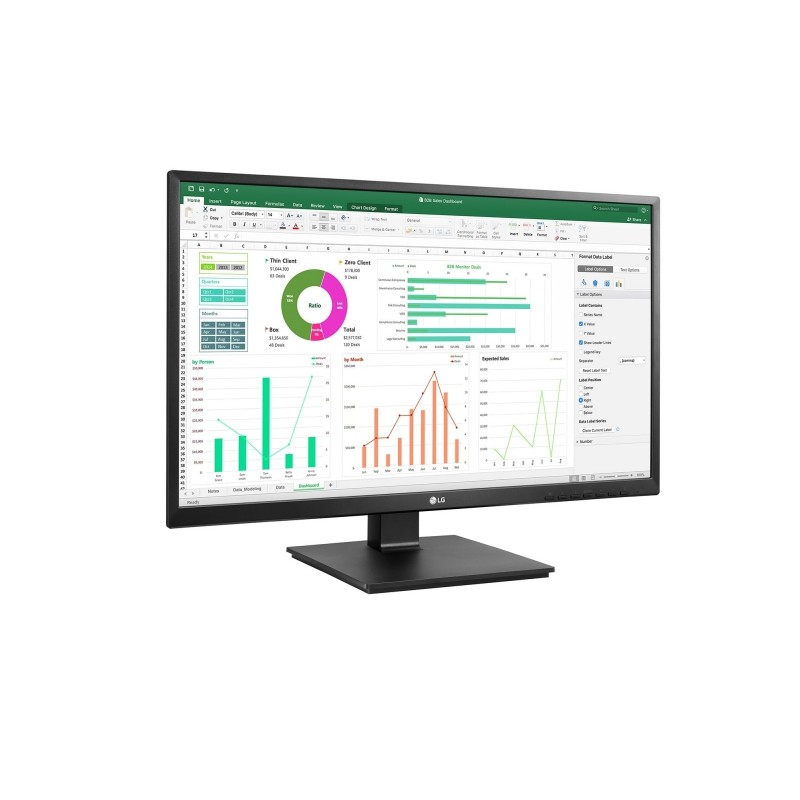 LG 24BN55YP-B computer monitor 60.5 cm (23.8") 1920 x 1080 pixels Full HD LED Black