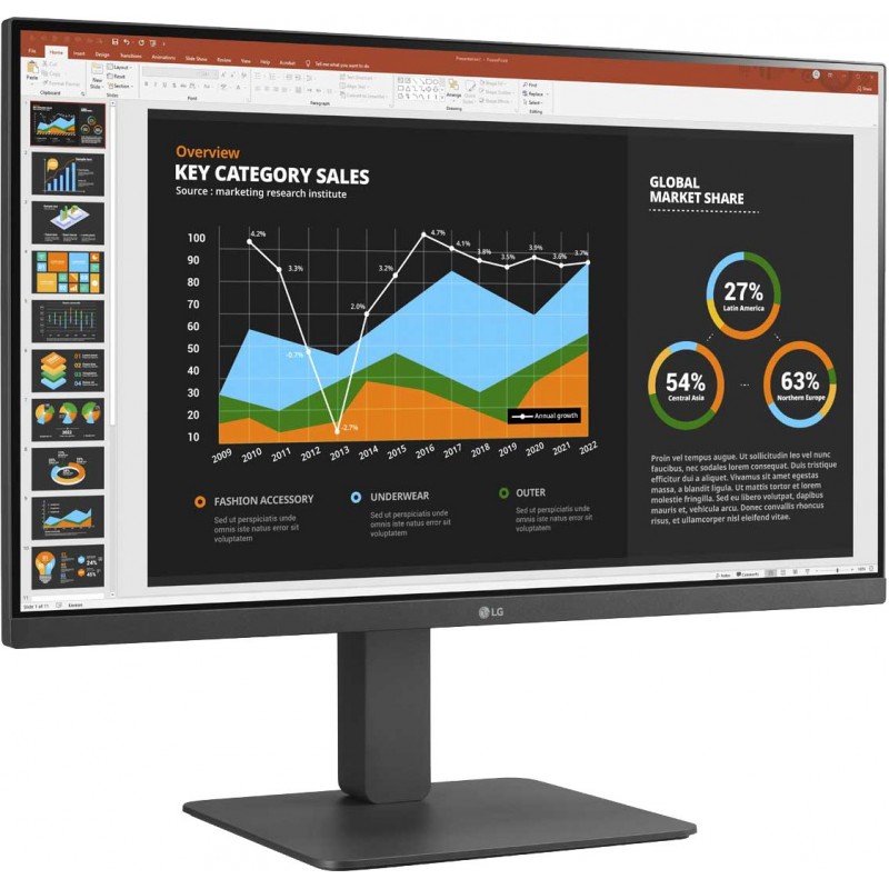 LG MONITOR 27BR650B-C.AEU Computerbildschirm 68,6 cm (27") 1920 x 1080 Pixel Full HD LED Grau