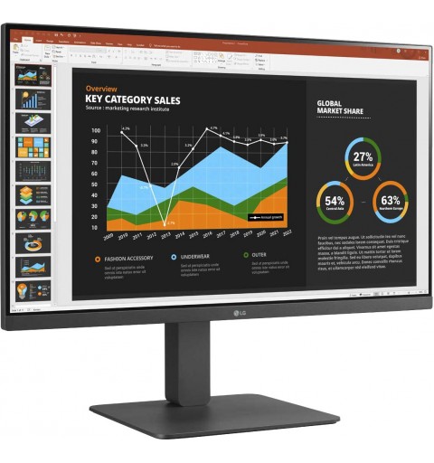 LG MONITOR 27BR650B-C.AEU Computerbildschirm 68,6 cm (27") 1920 x 1080 Pixel Full HD LED Grau