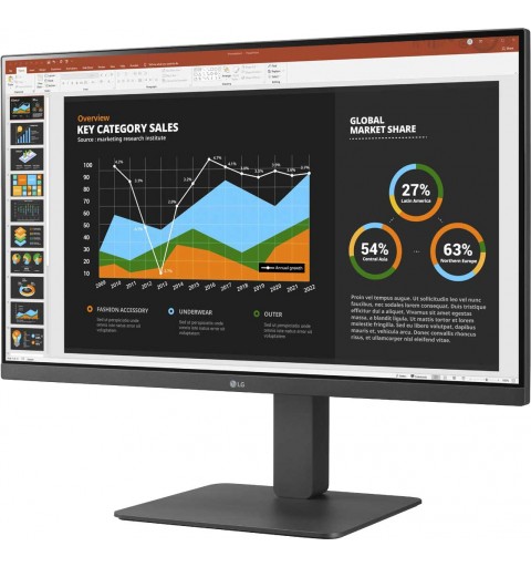 LG MONITOR 27BR650B-C.AEU computer monitor 68.6 cm (27") 1920 x 1080 pixels Full HD LED Grey