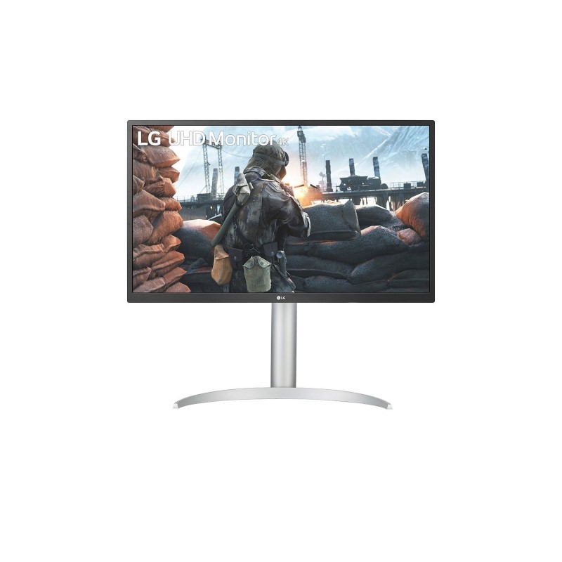 LG 27UP550P-W computer monitor 68.6 cm (27") 3840 x 2160 pixels 4K Ultra HD Silver, White