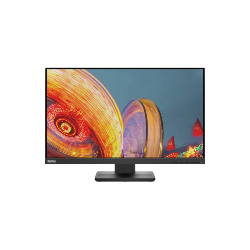 Lenovo ThinkVision E24q-20 LED display 60.5 cm (23.8") 2560 x 1440 pixels Quad HD Black