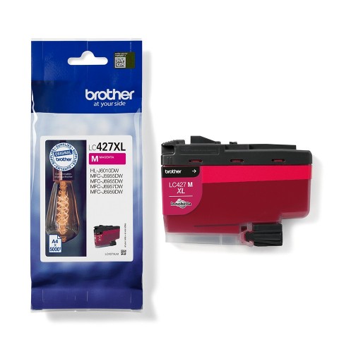 Brother LC-427XLM cartucho de tinta 1 pieza(s) Original Alto rendimiento (XL) Magenta