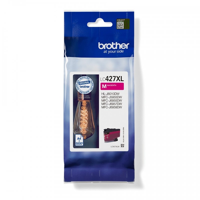 Brother LC-427XLM cartucho de tinta 1 pieza(s) Original Alto rendimiento (XL) Magenta