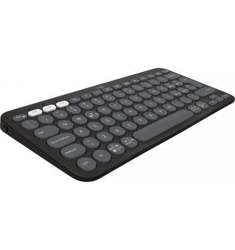 Logitech Pebble Keys 2 K380s keyboard RF Wireless + Bluetooth QWERTY Italian Graphite