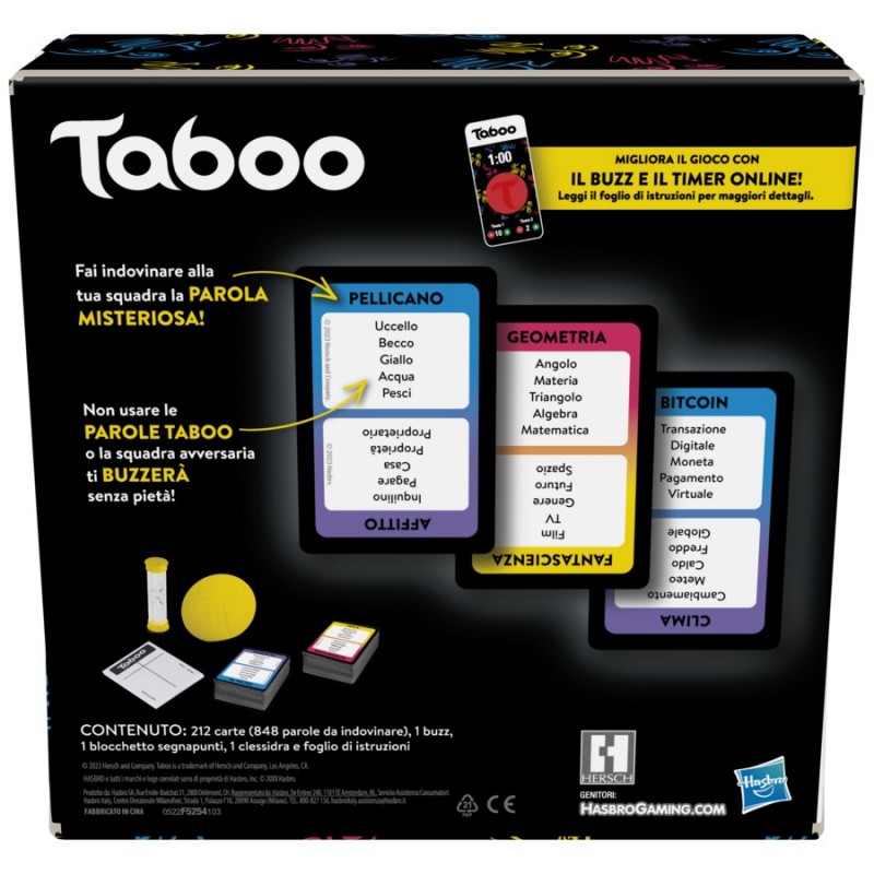 Hasbro Gaming Taboo Jeu de société Fête