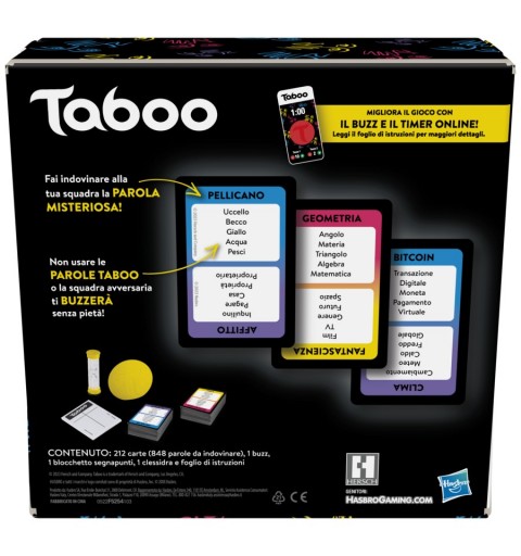 Hasbro Gaming Taboo Juego de mesa Partido