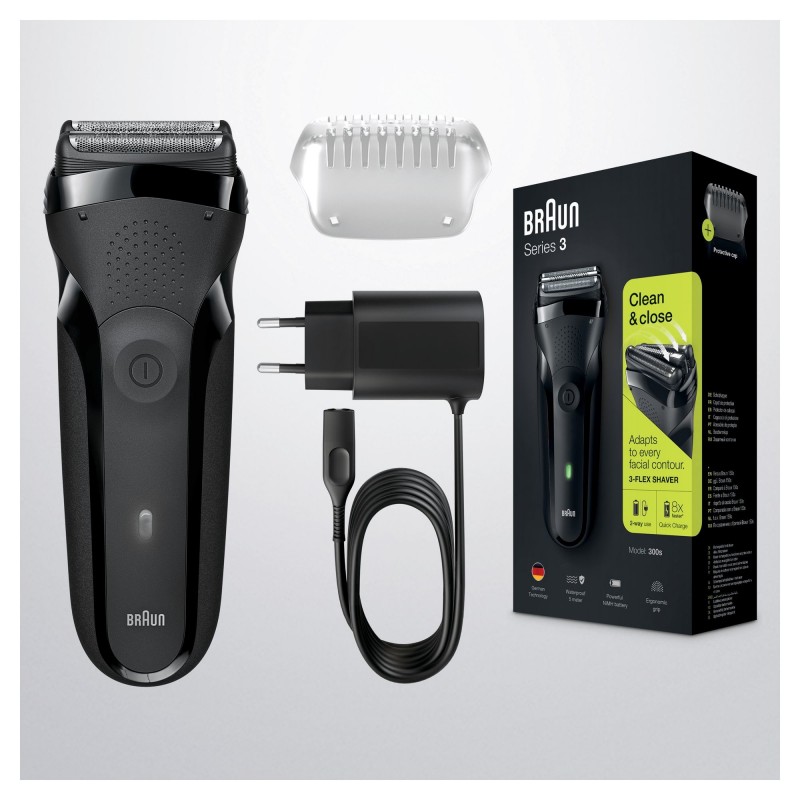 Braun Series 3 81702941 Herrenrasierapparat Folienschaber Trimmer Schwarz