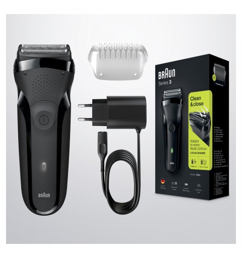 Braun Series 3 81702941 Herrenrasierapparat Folienschaber Trimmer Schwarz