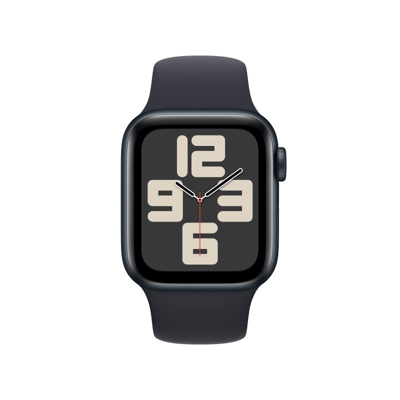 Apple Watch SE OLED 40 mm Digital 324 x 394 Pixeles Pantalla táctil Negro Wifi GPS (satélite)