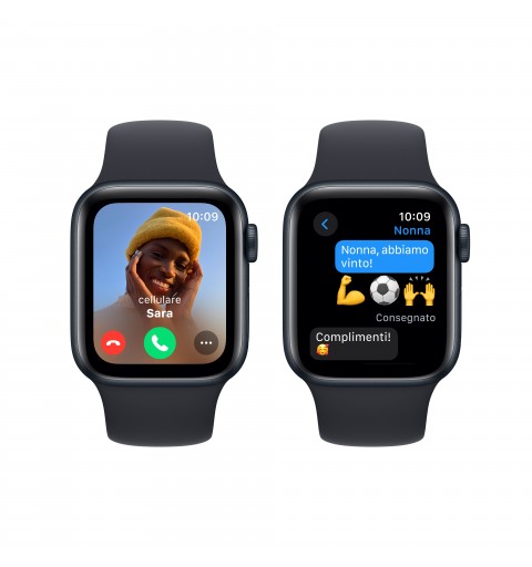 Apple Watch SE OLED 40 mm Numérique 324 x 394 pixels Écran tactile Noir Wifi GPS (satellite)