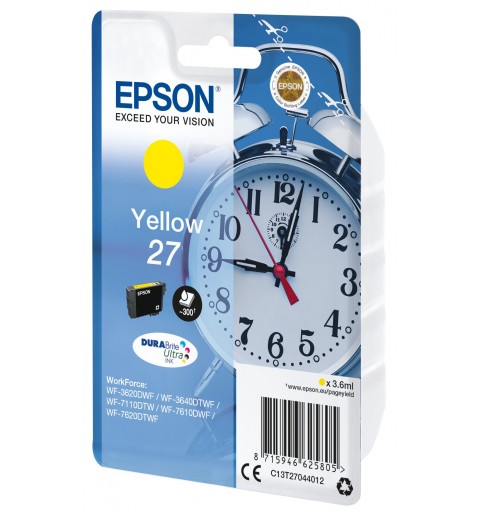 Epson Alarm clock Cartouche "Réveil" 27 - Encre DURABrite Ultra J