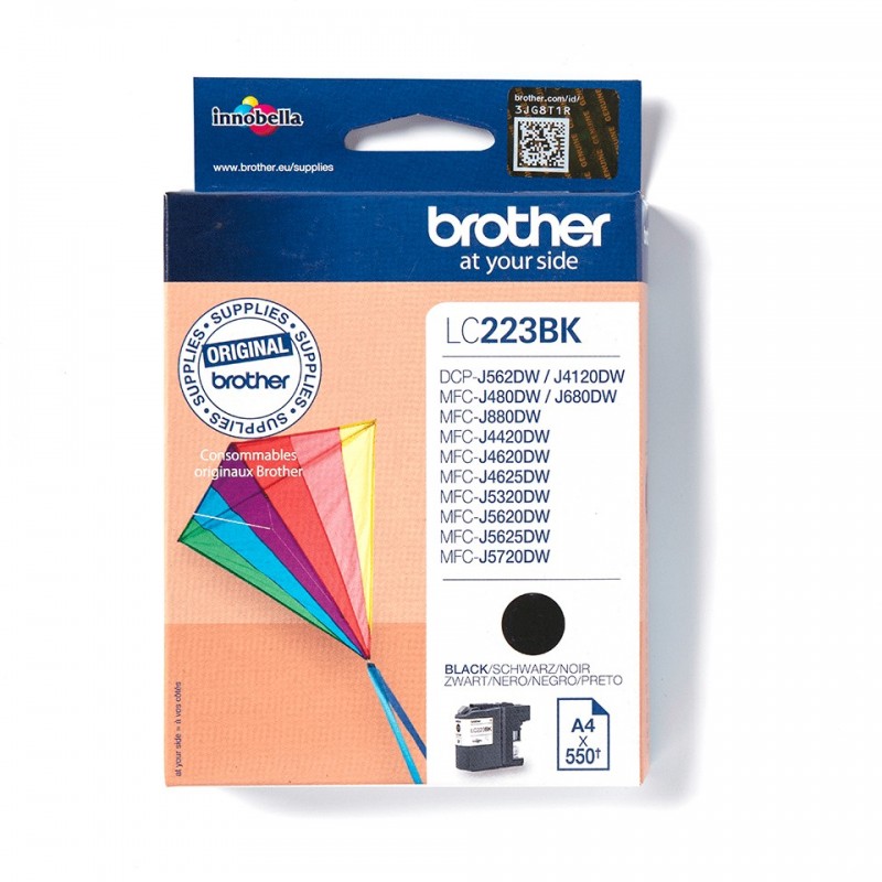 Brother LC223BK cartuccia d'inchiostro 1 pz Originale Nero