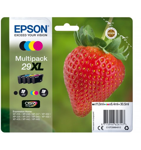 Epson Strawberry Multipack 4-colours 29XL Claria Home Ink