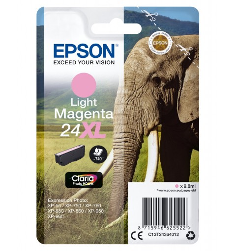 Epson Elephant Cartouche "Eléphant" - Encre Claria Photo HD Mc (XL)