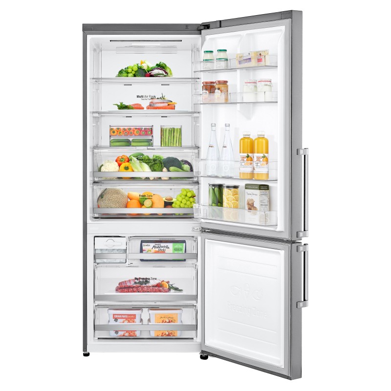 LG GBB569NSAGB fridge-freezer Freestanding 462 L D Stainless steel