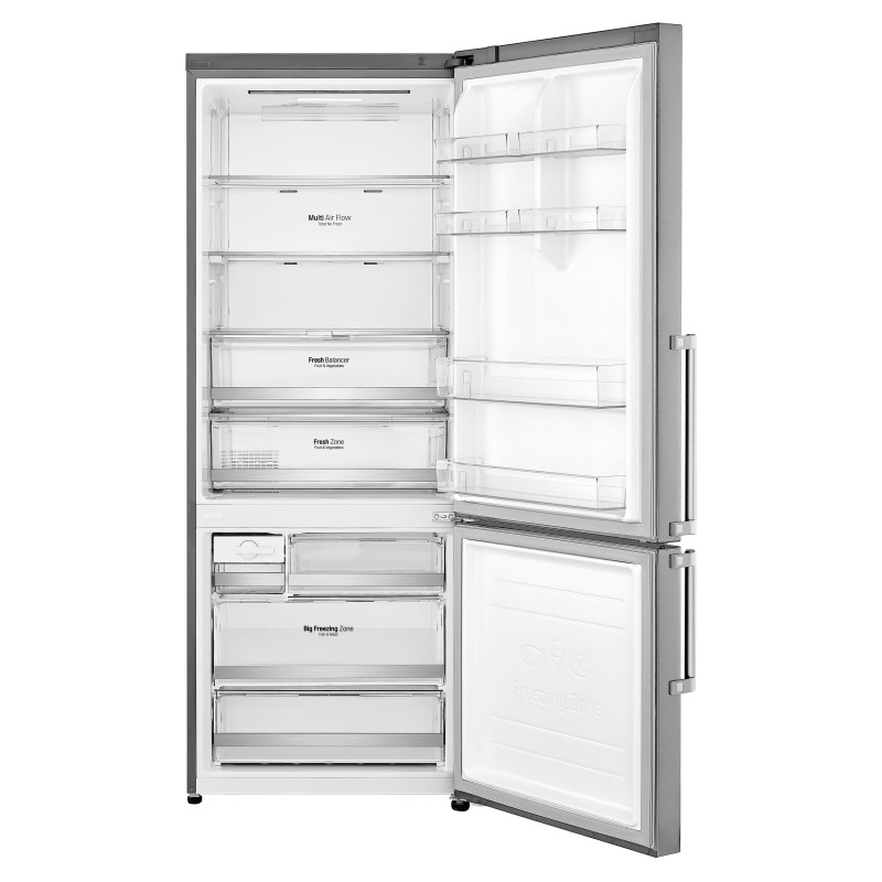 LG GBB569NSAGB fridge-freezer Freestanding 462 L D Stainless steel