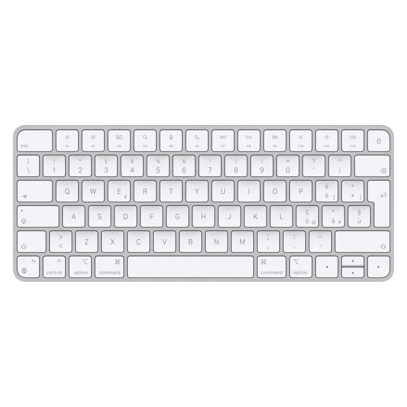 Apple Magic Tastatur USB + Bluetooth Italienisch Aluminium, Weiß