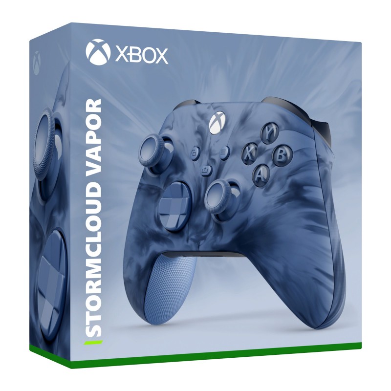 Microsoft Xbox Wireless Controller Stormcloud Vapor Special Edition Blau Bluetooth USB Gamepad Analog Digital Android, PC,