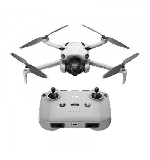 DJI Mini 4 Pro 4 rotores Cuadricóptero 48 MP 3840 x 2160 Pixeles 2590 mAh Negro, Blanco