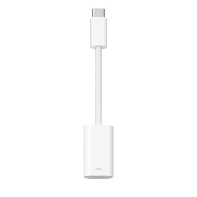 Apple MUQX3ZM A cambiador de género para cable USB Type-C Lightning Blanco