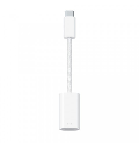 Apple MUQX3ZM A cambiador de género para cable USB Type-C Lightning Blanco