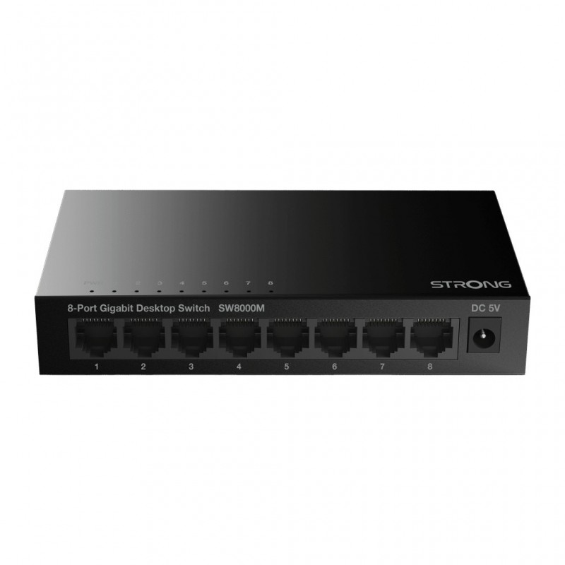 Strong SW8000M Netzwerk-Switch Gigabit Ethernet (10 100 1000) Schwarz