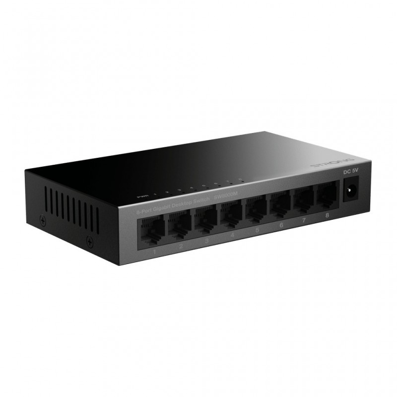 Strong SW8000M Netzwerk-Switch Gigabit Ethernet (10 100 1000) Schwarz