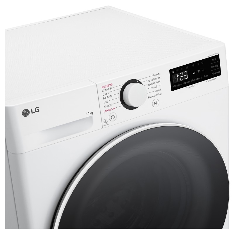 LG F4R5011TSWW machine à laver Charge avant 11 kg 1400 tr min Blanc