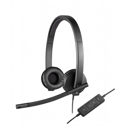 Logitech H570e Auriculares Alámbrico Diadema Oficina Centro de llamadas USB tipo A Negro