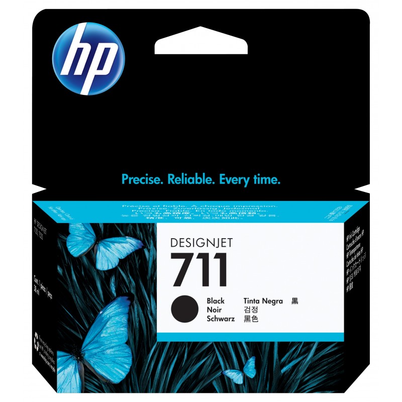 HP 711 cartouche d'encre DesignJet noir, 38 ml