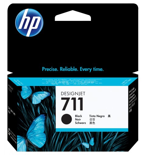 HP 711 cartouche d'encre DesignJet noir, 38 ml