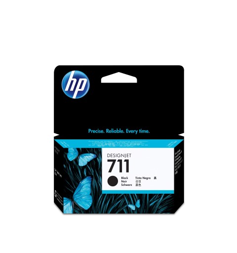 HP 711 Schwarz DesignJet Tintenpatrone, 38 ml