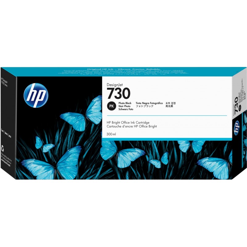 HP Cartucho de tinta DesignJet 730 negro fotográfico de 300 ml