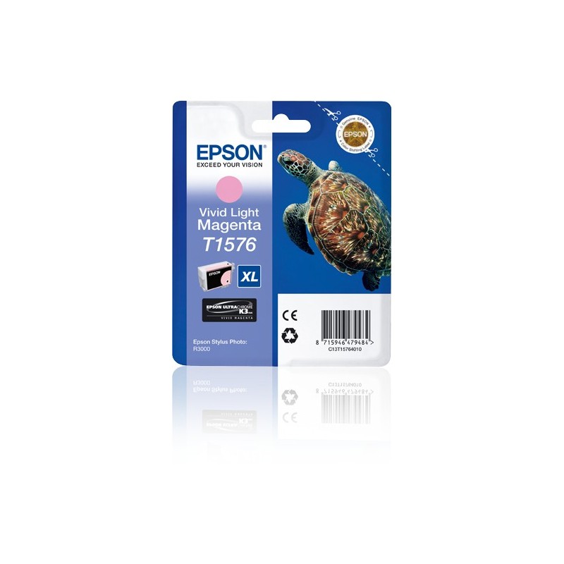 Epson Turtle Cartucho T1576 magenta claro vivo