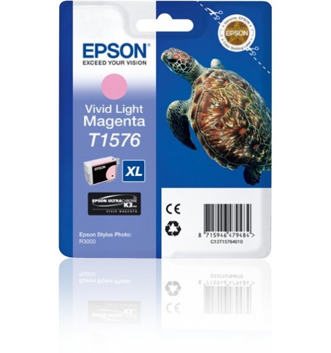 Epson Turtle Cartucho T1576 magenta claro vivo