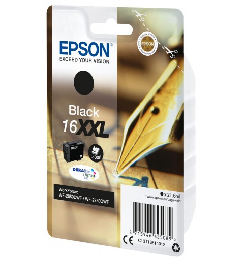 Epson Singlepack Black 16XXL DURABrite Ultra Ink