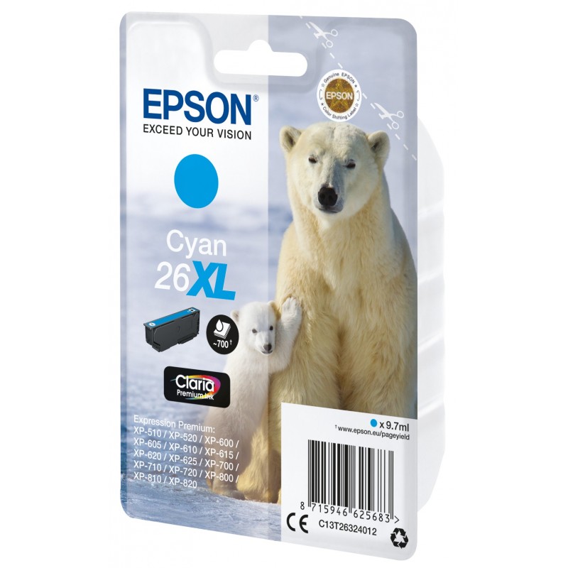 Epson Polar bear Cartouche "Ours Polaire" - Encre Claria Premium C (XL)