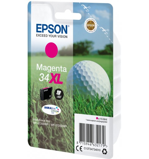 Epson Golf ball Singlepack Magenta 34XL DURABrite Ultra Ink