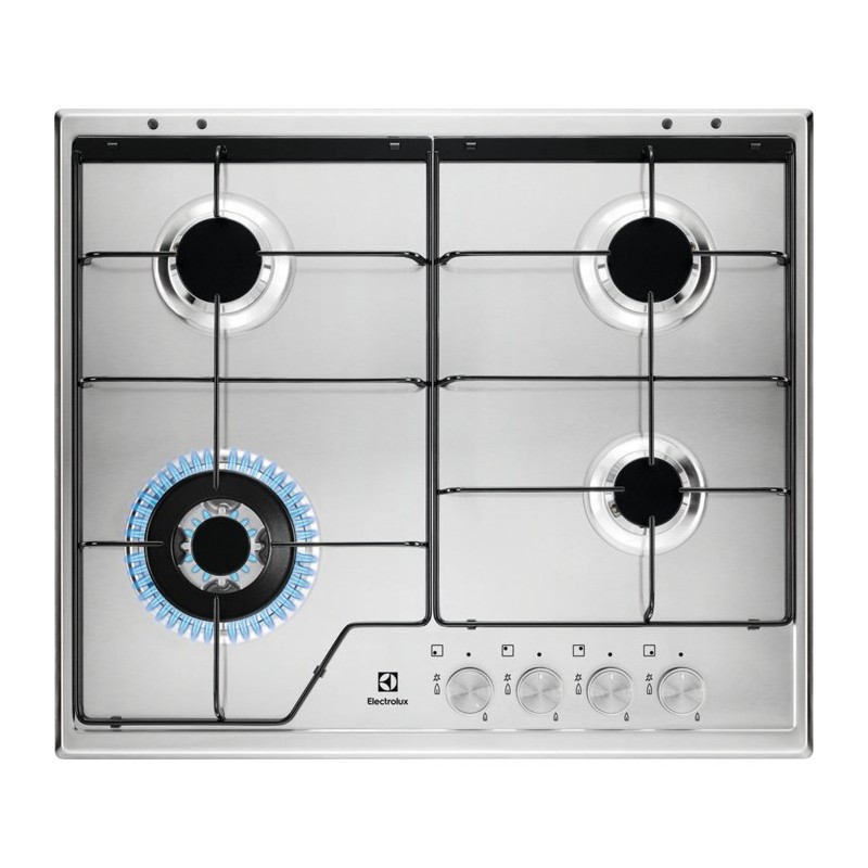 Electrolux KGS6434SX Acier inoxydable Intégré 59 cm Gaz 4 zone(s)