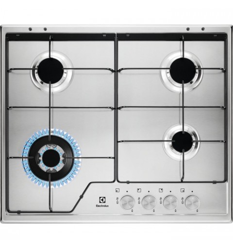 Electrolux KGS6434SX Acier inoxydable Intégré 59 cm Gaz 4 zone(s)