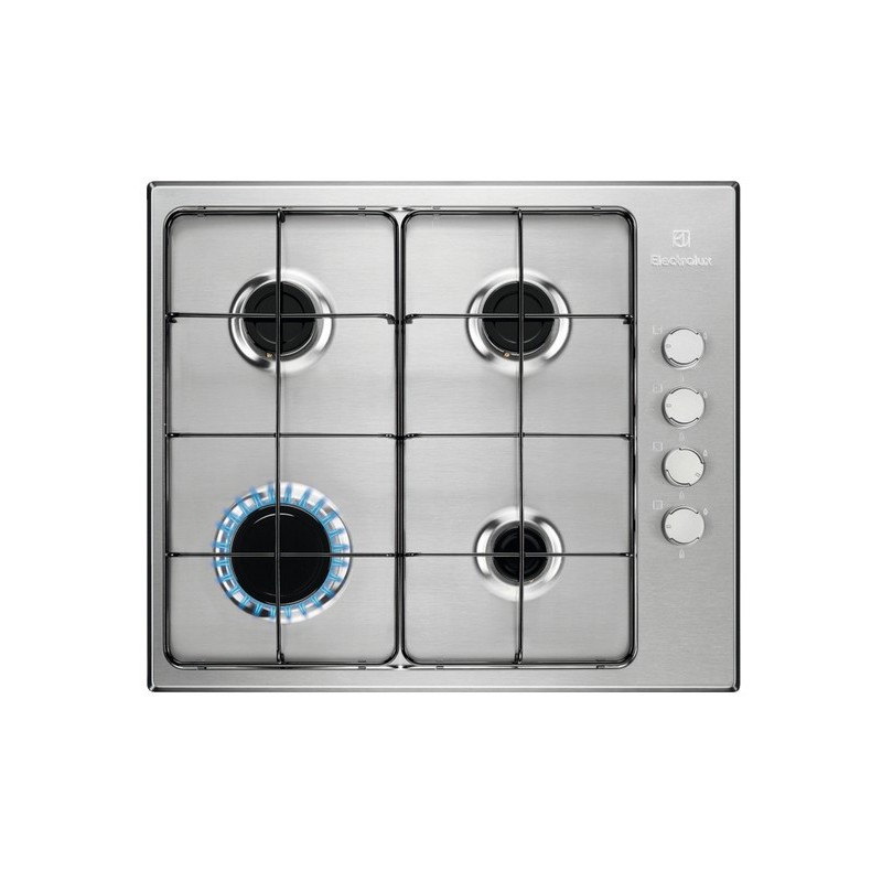 Electrolux KGS6404SX hobs Acero inoxidable Integrado 55 cm Encimera de gas 4 zona(s)