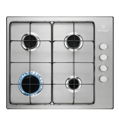 Electrolux KGS6404SX hobs Acero inoxidable Integrado 55 cm Encimera de gas 4 zona(s)