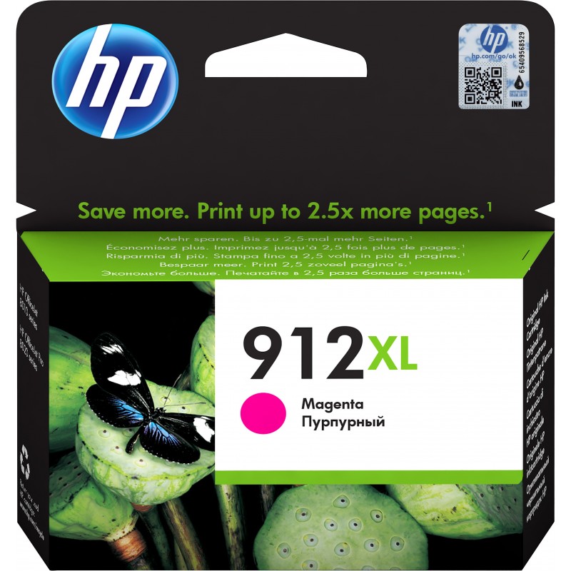 HP Cartucho de tinta Original 912XL magenta de alta capacidad