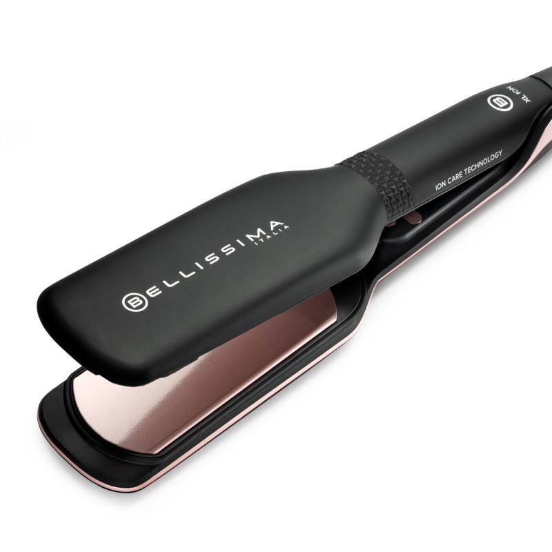 Bellissima 11878 hair styling tool Straightening iron Warm Black, Rose 67 W 1.8 m