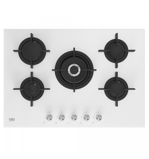 Beko HILW75222SW hob White Built-in 75 cm Gas 5 zone(s)