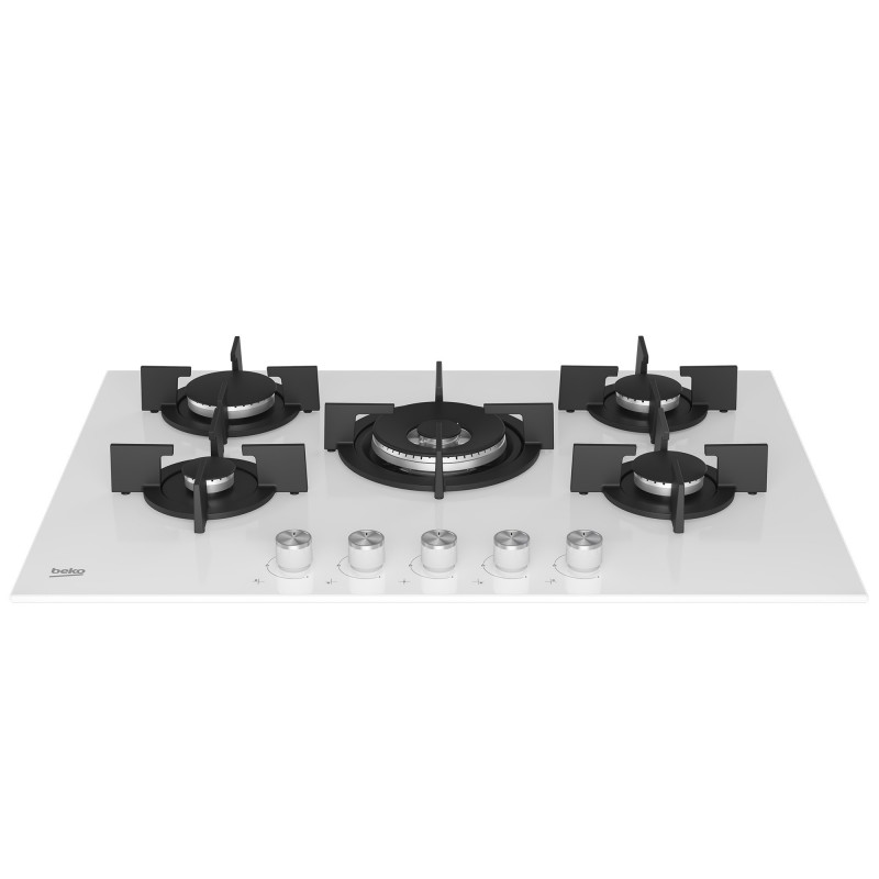 Beko HILW75222SW hob White Built-in 75 cm Gas 5 zone(s)